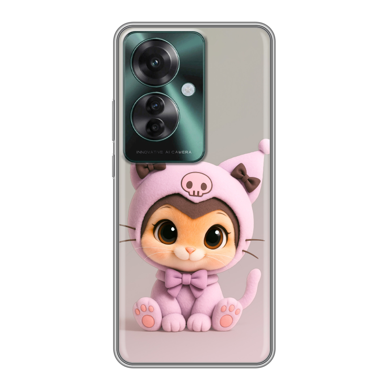 Силиконовый чехол на Oppo Reno 11F с принтом Куроми Kuromi Силиконовый чехол на Oppo Reno 11F с принтом Куроми Kuromi