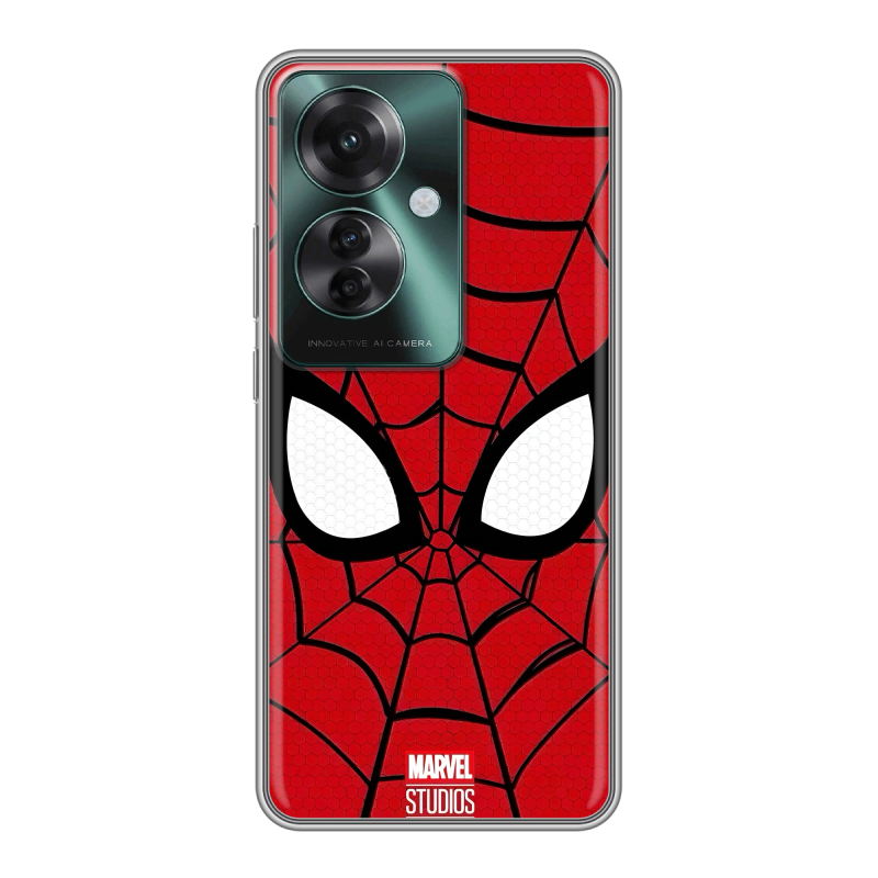 Силиконовый чехол на Oppo Reno 11F с принтом человек паук spiderman Силиконовый чехол на Oppo Reno 11F с принтом человек паук spiderman