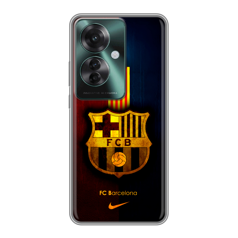 Силиконовый чехол на Oppo Reno 11F с принтом Барселона Barcelona Силиконовый чехол на Oppo Reno 11F с принтом Барселона Barcelona