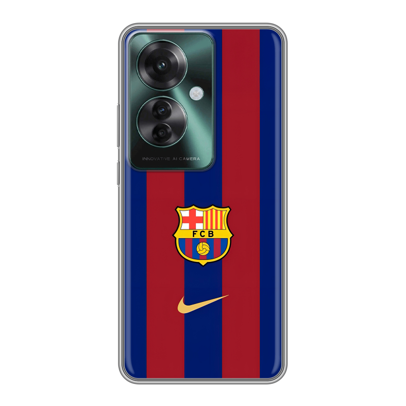 Силиконовый чехол на Oppo Reno 11F с принтом Барселона Barcelona Силиконовый чехол на Oppo Reno 11F с принтом Барселона Barcelona