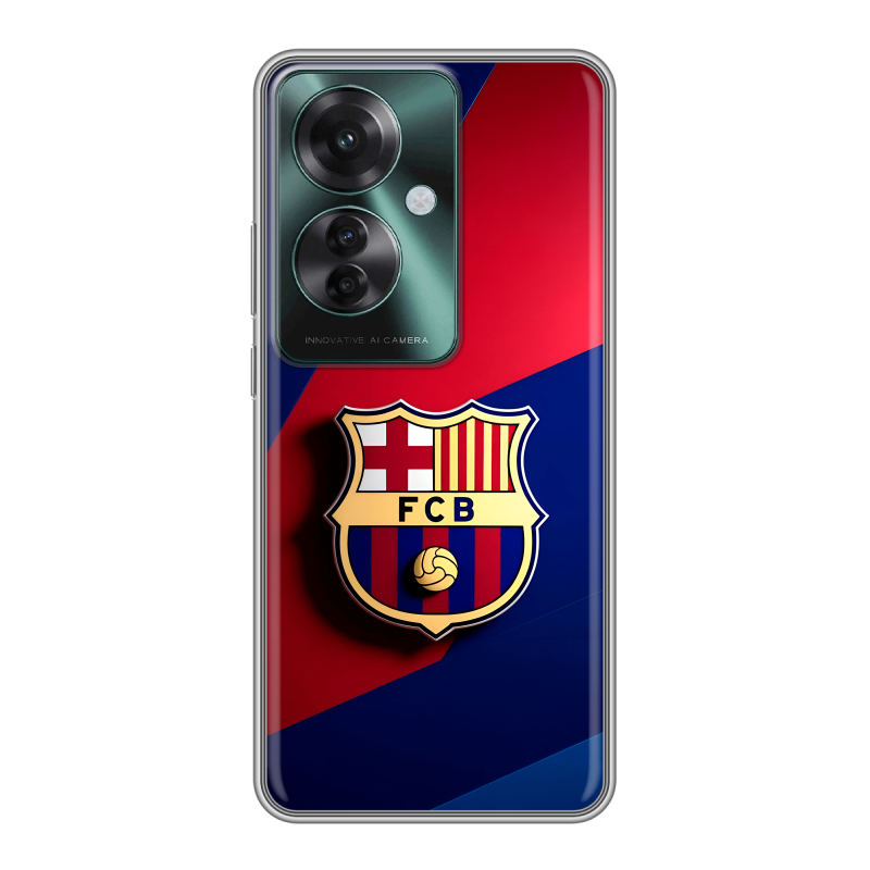 Силиконовый чехол на Oppo Reno 11F с принтом Барселона Barcelona Силиконовый чехол на Oppo Reno 11F с принтом Барселона Barcelona