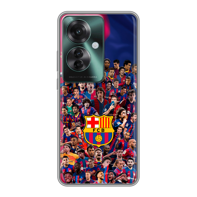 Силиконовый чехол на Oppo Reno 11F с принтом Барселона Barcelona Силиконовый чехол на Oppo Reno 11F с принтом Барселона Barcelona