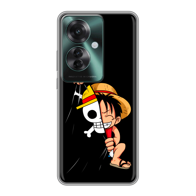 Силиконовый чехол на Oppo Reno 11F с принтом One Piece Ван Пис Силиконовый чехол на Oppo Reno 11F с принтом One Piece Ван Пис