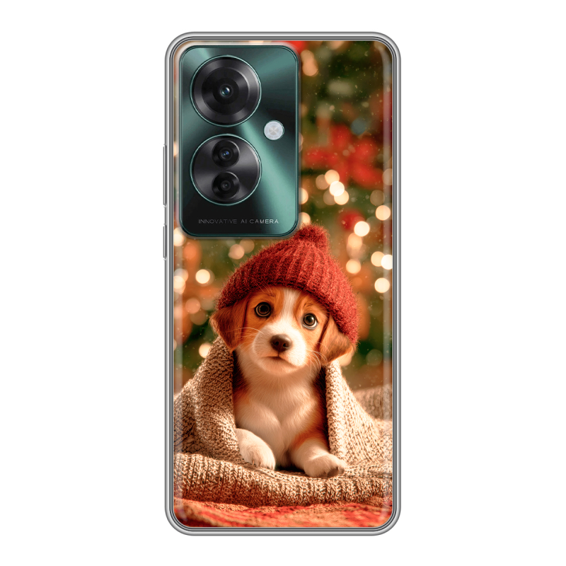 Силиконовый чехол на Oppo Reno 11F с принтом Новый год Силиконовый чехол на Oppo Reno 11F с принтом Новый год
