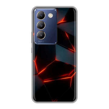 Силиконовый чехол на Vivo V30 Lite с принтом Яркие абстракции