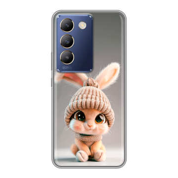 Силиконовый чехол на Vivo V30 Lite с принтом Кролик Силиконовый чехол на Vivo V30 Lite с принтом Кролик