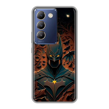 Силиконовый чехол на Vivo V30 Lite с принтом Batman Бэтмен
