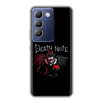 Силиконовый чехол на Vivo V30 Lite с принтом Death note Тетрадь смерти Силиконовый чехол на Vivo V30 Lite с принтом Death note Тетрадь смерти