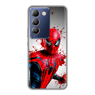 Силиконовый чехол на Vivo V30 Lite с принтом Spiderman Человек паук
