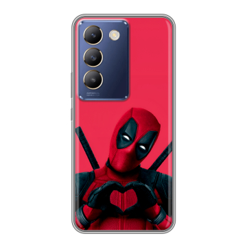 Силиконовый чехол на Vivo V30 Lite с принтом Дедпул Deadpool Силиконовый чехол на Vivo V30 Lite с принтом Дедпул Deadpool