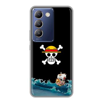 Силиконовый чехол на Vivo V30 Lite с принтом One Piece Ван Пис Силиконовый чехол на Vivo V30 Lite с принтом One Piece Ван Пис