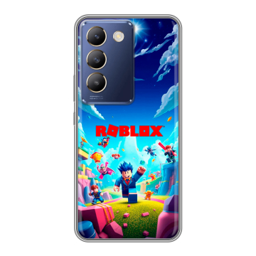 Силиконовый чехол на Vivo V30 Lite с принтом Roblox Роблокс Силиконовый чехол на Vivo V30 Lite с принтом Roblox Роблокс