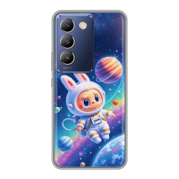 Силиконовый чехол на Vivo V30 Lite с принтом Labubu Лабубу