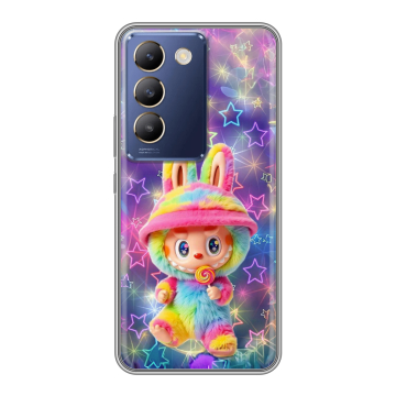 Силиконовый чехол на Vivo V30 Lite с принтом Labubu Лабубу