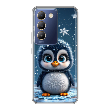 Силиконовый чехол на Vivo V30 Lite с принтом Новый год