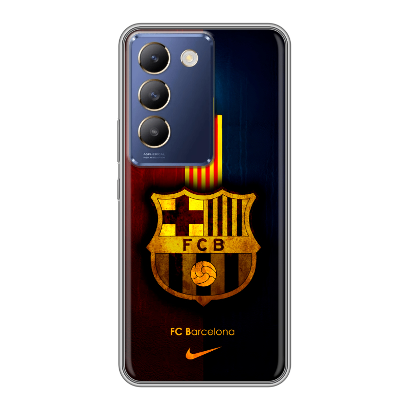 Силиконовый чехол на Vivo V30 Lite с принтом Барселона Barcelona Силиконовый чехол на Vivo V30 Lite с принтом Барселона Barcelona