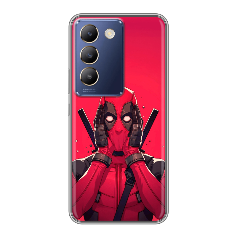 Силиконовый чехол на Vivo V30 Lite с принтом Дедпул Deadpool Силиконовый чехол на Vivo V30 Lite с принтом Дедпул Deadpool