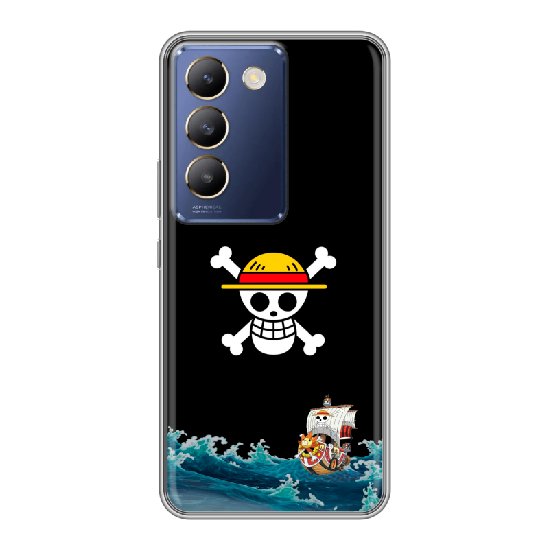 Силиконовый чехол на Vivo V30 Lite с принтом One Piece Ван Пис Силиконовый чехол на Vivo V30 Lite с принтом One Piece Ван Пис