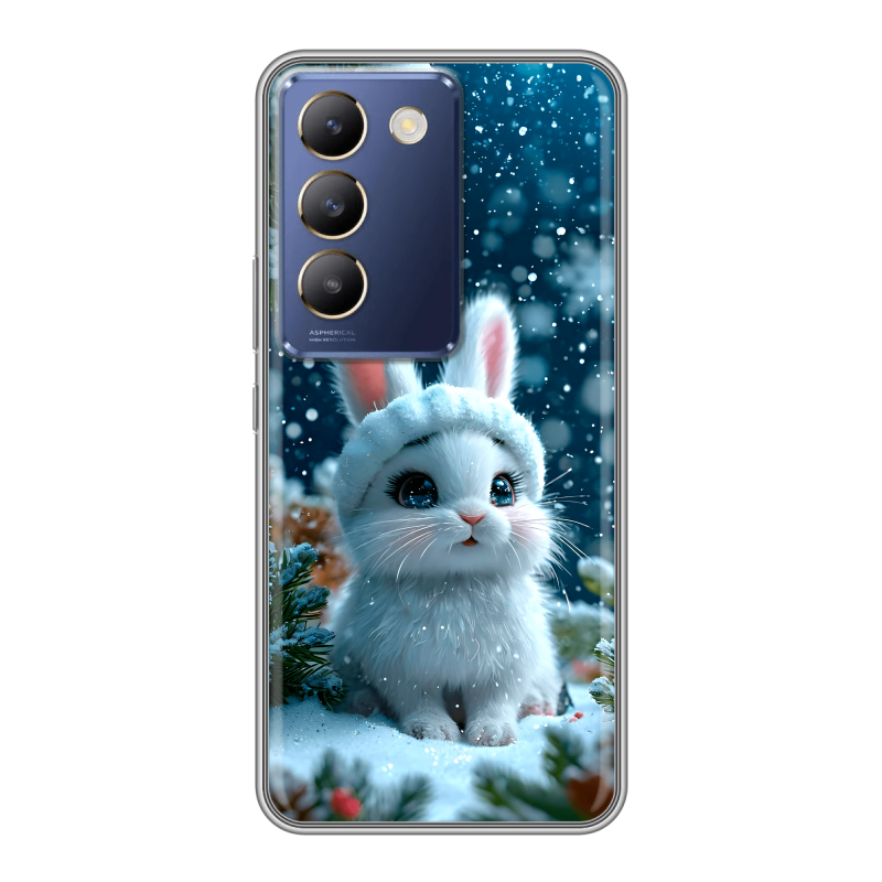 Силиконовый чехол на Vivo V30 Lite с принтом Новый год Силиконовый чехол на Vivo V30 Lite с принтом Новый год