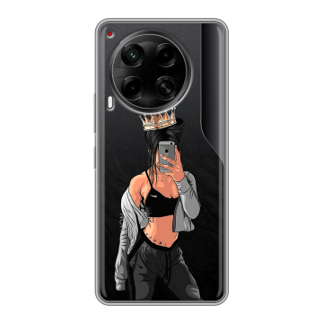 Силиконовый чехол на Tecno Camon 30 4G с принтом Женские принты Силиконовый чехол на Tecno Camon 30 4G с принтом Женские принты