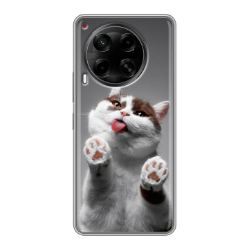 Силиконовый чехол на Tecno Camon 30 4G с принтом Коты Силиконовый чехол на Tecno Camon 30 4G с принтом Коты