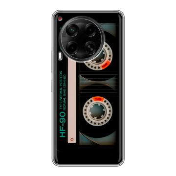 Силиконовый чехол на Tecno Camon 30 4G с принтом Кассета Силиконовый чехол на Tecno Camon 30 4G с принтом Кассета