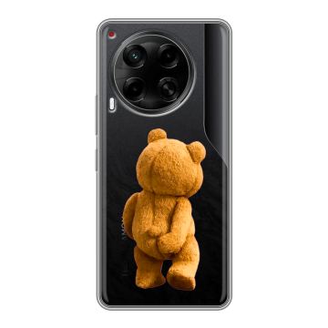 Силиконовый чехол на Tecno Camon 30 4G с принтом Медведь Силиконовый чехол на Tecno Camon 30 4G с принтом Медведь