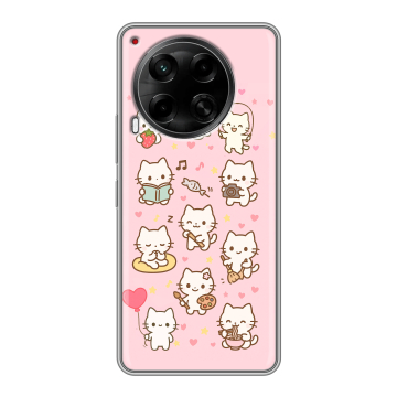 Силиконовый чехол на Tecno Camon 30 4G с принтом Hello Kitty Хелоу Кити Силиконовый чехол на Tecno Camon 30 4G с принтом Hello Kitty Хелоу Кити
