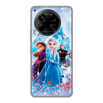 Силиконовый чехол на Tecno Camon 30 4G с принтом Холодное сердце Frozen Силиконовый чехол на Tecno Camon 30 4G с принтом Холодное сердце Frozen