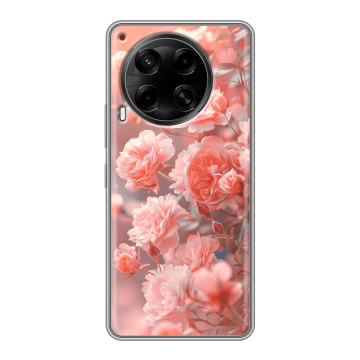 Силиконовый чехол на Tecno Camon 30 4G с принтом Розы цветы Силиконовый чехол на Tecno Camon 30 4G с принтом Розы цветы