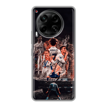 Силиконовый чехол на Tecno Camon 30 4G с принтом Реал Роналдо Real Ronaldo Силиконовый чехол на Tecno Camon 30 4G с принтом Реал Роналдо Real Ronaldo