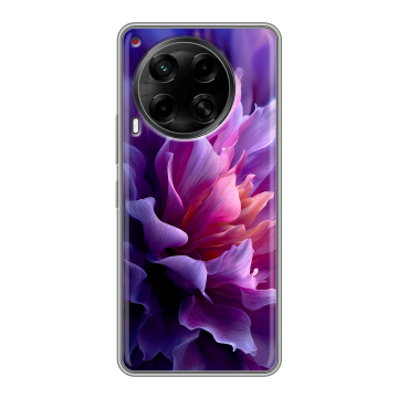 Силиконовый чехол на Tecno Camon 30 4G с принтом женский цветы Силиконовый чехол на Tecno Camon 30 4G с принтом женский цветы