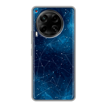 Силиконовый чехол на Tecno Camon 30 4G с принтом Космос звезды