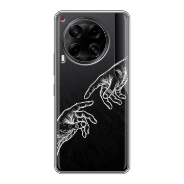 Силиконовый чехол на Tecno Camon 30 4G с принтом Сотворение мира