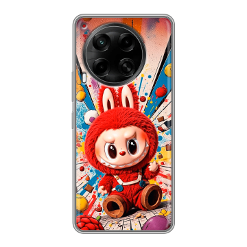 Силиконовый чехол на Tecno Camon 30 4G с принтом Labubu Лабубу Силиконовый чехол на Tecno Camon 30 4G с принтом Labubu Лабубу