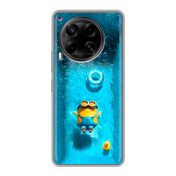 Силиконовый чехол на Tecno Camon 30 4G с принтом Миньоны