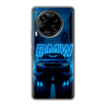 Силиконовый чехол на Tecno Camon 30 4G с принтом BMW БМВ Силиконовый чехол на Tecno Camon 30 4G с принтом BMW БМВ