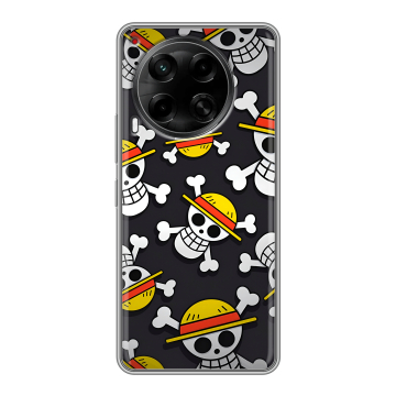 Силиконовый чехол на Tecno Camon 30 4G с принтом One Piece Ван Пис