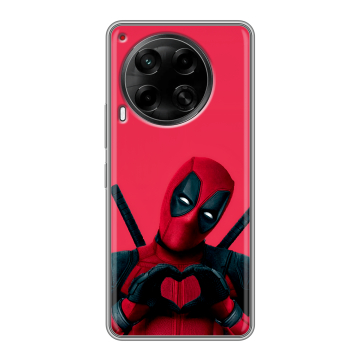 Силиконовый чехол на Tecno Camon 30 4G с принтом Дедпул Deadpool