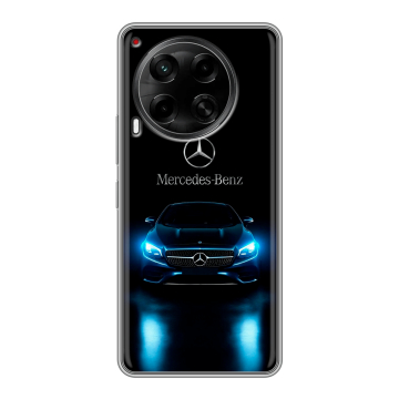 Силиконовый чехол на Tecno Camon 30 4G с принтом Mercedes Мерседес Силиконовый чехол на Tecno Camon 30 4G с принтом Mercedes Мерседес