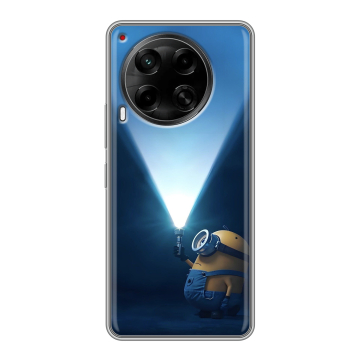 Силиконовый чехол на Tecno Camon 30 4G с принтом Миньоны Силиконовый чехол на Tecno Camon 30 4G с принтом Миньоны