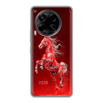 Силиконовый чехол на Tecno Camon 30 4G с принтом Новый год