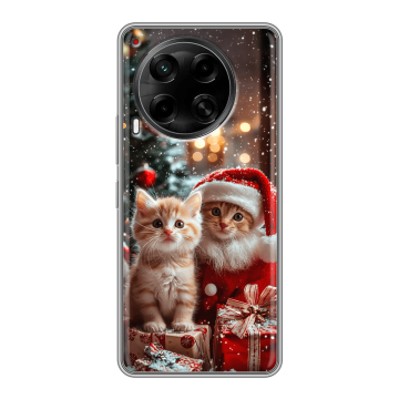 Силиконовый чехол на Tecno Camon 30 4G с принтом Новый год