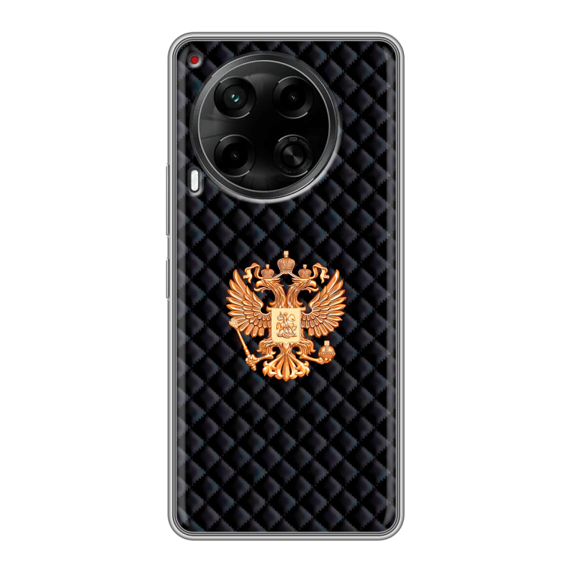 Силиконовый чехол на Tecno Camon 30 4G с принтом Герб России принт Силиконовый чехол на Tecno Camon 30 4G с принтом Герб России принт