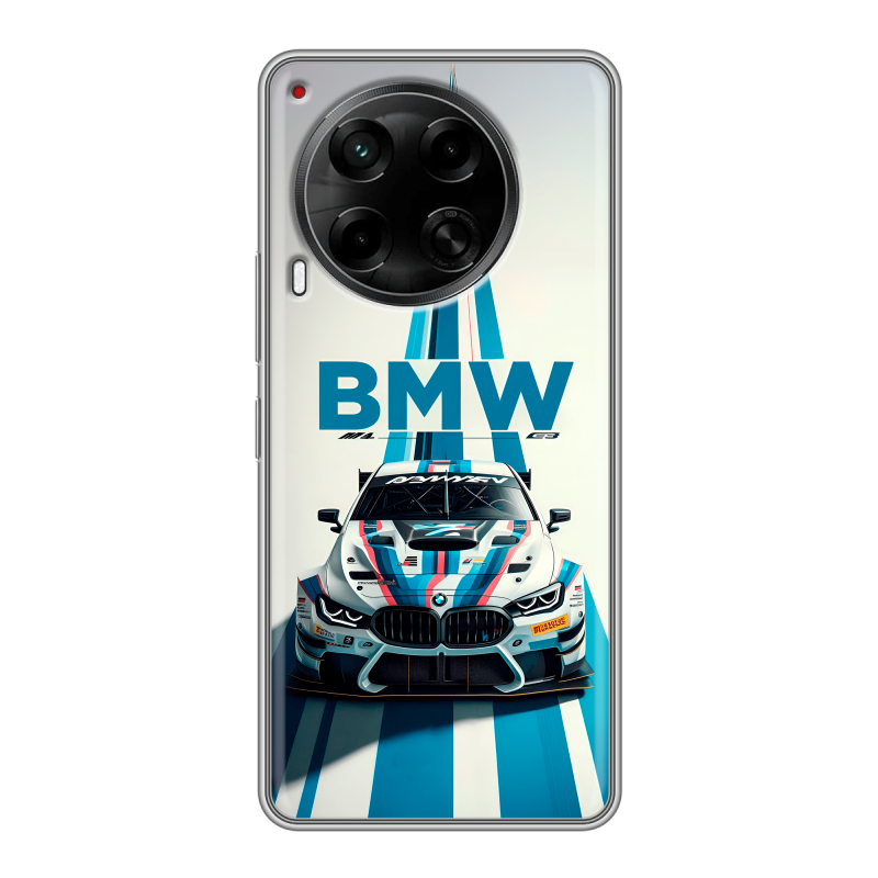 Силиконовый чехол на Tecno Camon 30 4G с принтом БМВ BMW Силиконовый чехол на Tecno Camon 30 4G с принтом БМВ BMW