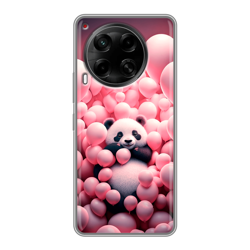 Силиконовый чехол на Tecno Camon 30 4G с принтом Панда Силиконовый чехол на Tecno Camon 30 4G с принтом Панда