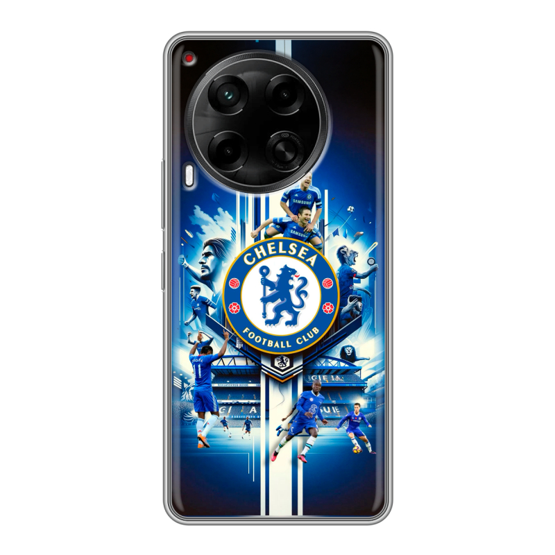 Силиконовый чехол на Tecno Camon 30 4G с принтом Chelsea Челси Силиконовый чехол на Tecno Camon 30 4G с принтом Chelsea Челси