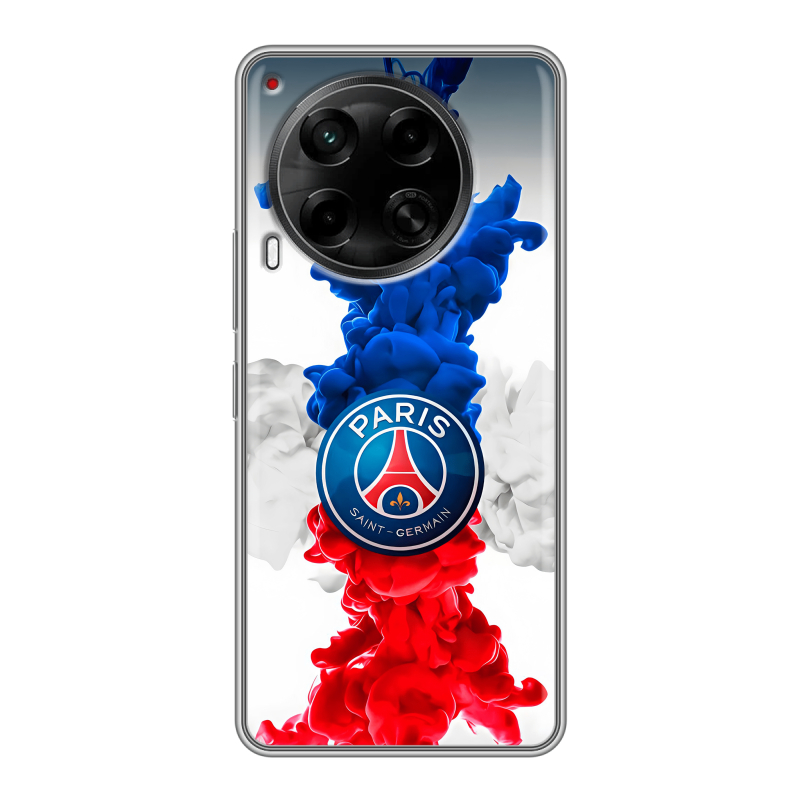 Силиконовый чехол на Tecno Camon 30 4G с принтом PSG ПСЖ Силиконовый чехол на Tecno Camon 30 4G с принтом PSG ПСЖ