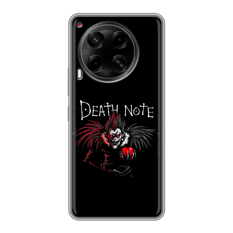 Силиконовый чехол на Tecno Camon 30 4G с принтом Death note Тетрадь смерти Силиконовый чехол на Tecno Camon 30 4G с принтом Death note Тетрадь смерти