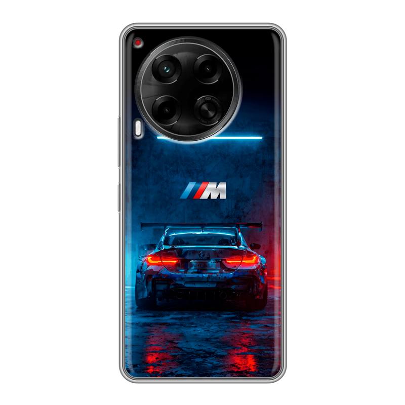 Силиконовый чехол на Tecno Camon 30 4G с принтом BMW БМВ Силиконовый чехол на Tecno Camon 30 4G с принтом BMW БМВ